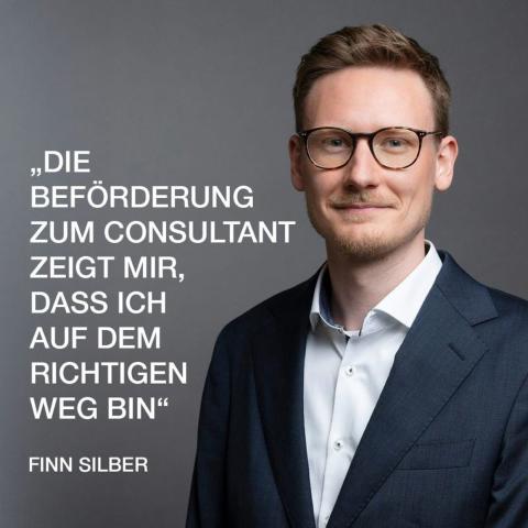 Wir gratulieren zur Beförderung, Finn Silber! 